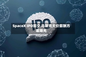 SpaceX IPO前夕 马斯克天价薪酬方案曝光