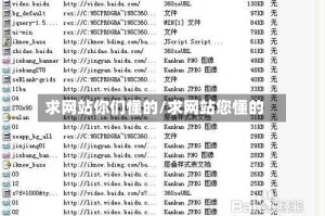 求网站你们懂的/求网站您懂的