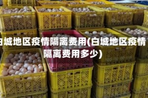 白城地区疫情隔离费用(白城地区疫情隔离费用多少)