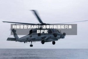 特朗普告诉ABC：遇袭的韩国船只未获护航