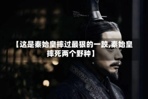 【这是秦始皇摔过最狠的一跤,秦始皇摔死两个野种】