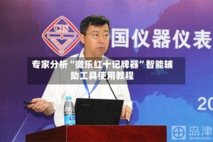 专家分析“微乐红十记牌器”智能辅助工具使用教程
