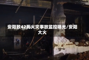 安阳致42死火灾事故监控曝光/安阳大火