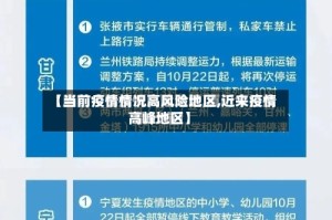 【当前疫情情况高风险地区,近来疫情高峰地区】