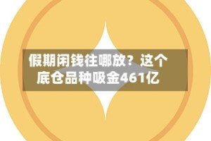 假期闲钱往哪放？这个底仓品种吸金461亿