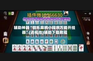 辅助神器“微乐麻将小程序万能开挂器”(透视挂)辅助下载教程
