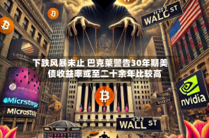 下跌风暴未止 巴克莱警告30年期美债收益率或至二十余年比较高