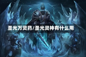 圣光万灵药/圣光灵神有什么用