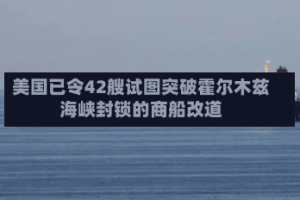 美国已令42艘试图突破霍尔木兹海峡封锁的商船改道