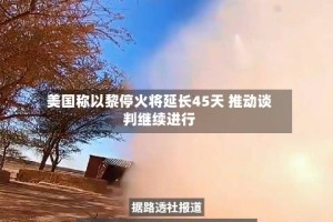 美国称以黎停火将延长45天 推动谈判继续进行