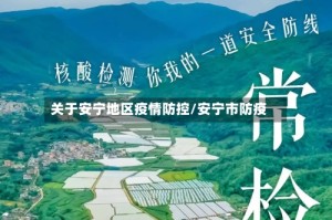 关于安宁地区疫情防控/安宁市防疫