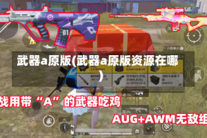 武器a原版(武器a原版资源在哪)