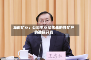海南矿业：公司主业聚焦战略性矿产的勘探开发