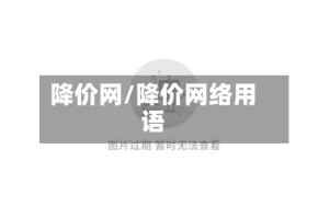 降价网/降价网络用语