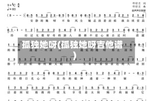 孤独她呀(孤独她呀吉他谱)