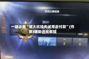 一键必胜“填大坑挂先试用后付款”(作弊)辅助透视教程