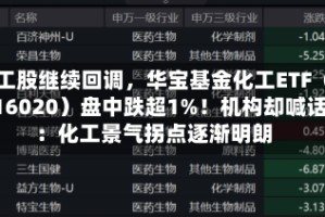 化工股继续回调，华宝基金化工ETF（516020）盘中跌超1%！机构却喊话：化工景气拐点逐渐明朗