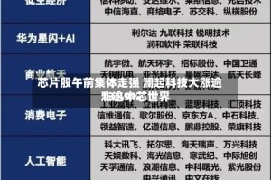 芯片股午前集体走强 澜起科技大涨逾13%中芯世界涨逾9%