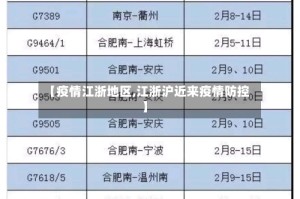 【疫情江浙地区,江浙沪近来疫情防控】