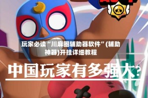 玩家必读“川麻圈辅助器软件”(辅助神器)开挂详细教程