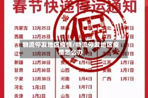物流停发地区疫情/物流停发地区疫情怎么办