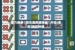 强力推荐“微乐麻将辅牌器”开挂(透视)辅助神器