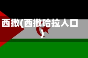 西撒(西撒哈拉人口)