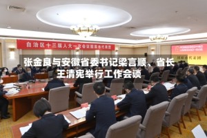 张金良与安徽省委书记梁言顺、省长王清宪举行工作会谈