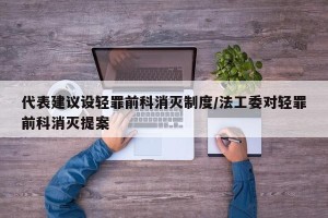 代表建议设轻罪前科消灭制度/法工委对轻罪前科消灭提案