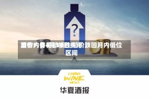 酒价内参4月19日费用发布：青花郎领跌 总价跌回月内低位区间