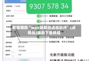 教程辅助“wpk辅助挂透视软件”(透视挂)辅助下载教程