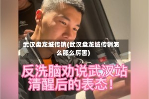 武汉盘龙城传销(武汉盘龙城传销怎么那么厉害)