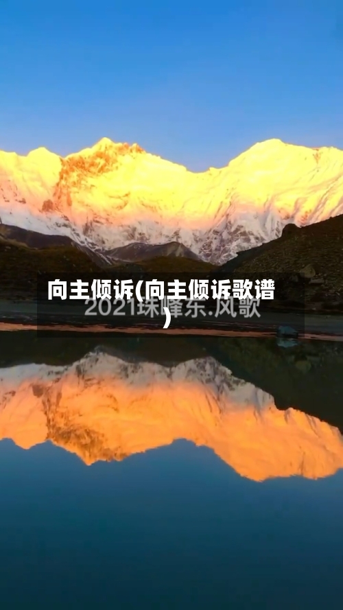 向主倾诉(向主倾诉歌谱)-第2张图片