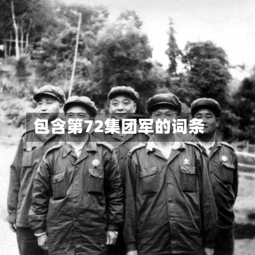 包含第72集团军的词条-第2张图片