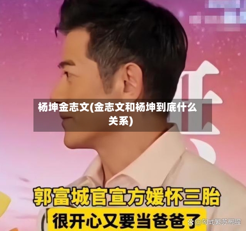 杨坤金志文(金志文和杨坤到底什么关系)-第2张图片