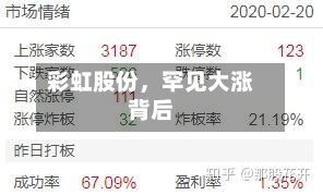 彩虹股份，罕见大涨背后-第3张图片