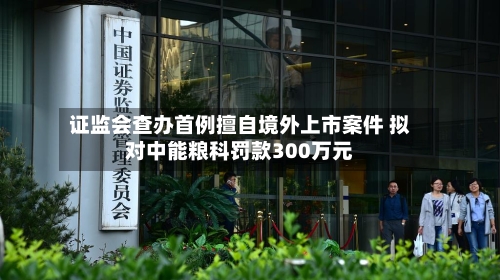证监会查办首例擅自境外上市案件 拟对中能粮科罚款300万元-第1张图片