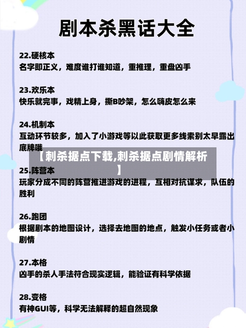 【刺杀据点下载,刺杀据点剧情解析】-第3张图片