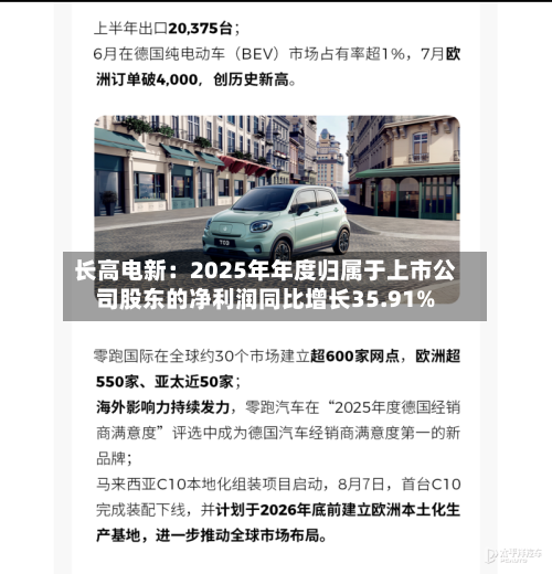 长高电新：2025年年度归属于上市公司股东的净利润同比增长35.91%-第1张图片