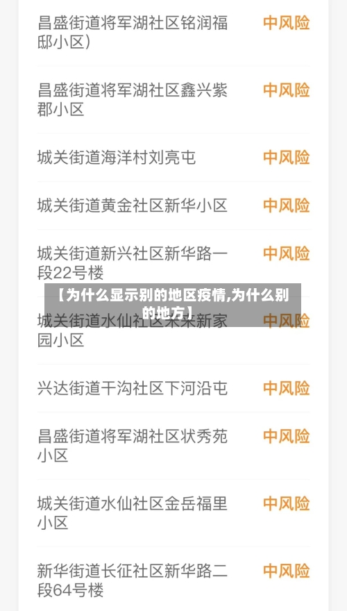 【为什么显示别的地区疫情,为什么别的地方】-第1张图片