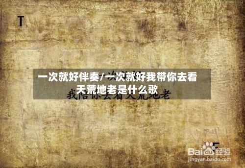 一次就好伴奏/一次就好我带你去看天荒地老是什么歌-第3张图片