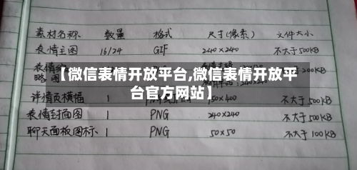 【微信表情开放平台,微信表情开放平台官方网站】-第2张图片