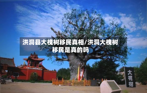 洪洞县大槐树移民真相/洪洞大槐树移民是真的吗-第1张图片