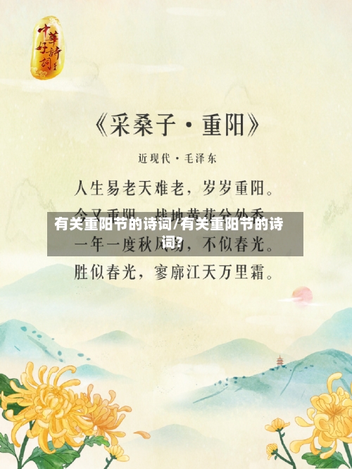 有关重阳节的诗词/有关重阳节的诗词?-第2张图片