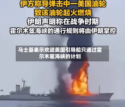 马士基表示欢迎美国引导船只通过霍尔木兹海峡的计划-第1张图片