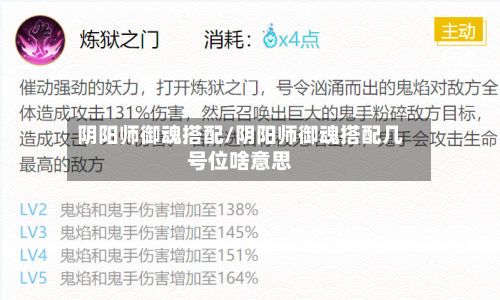 阴阳师御魂搭配/阴阳师御魂搭配几号位啥意思-第2张图片