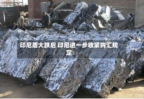 印尼盾大跌后 印尼进一步收紧购汇规定-第1张图片