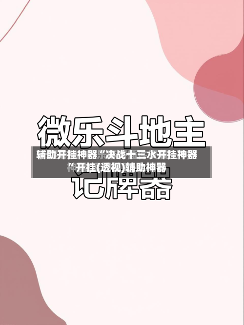 辅助开挂神器“决战十三水开挂神器”开挂(透视)辅助神器-第1张图片
