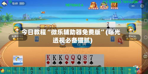 今日教程“微乐辅助器免费版”(曝光透视必备猫腻)-第1张图片