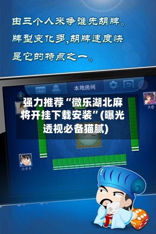 强力推荐“微乐湖北麻将开挂下载安装”(曝光透视必备猫腻)-第3张图片